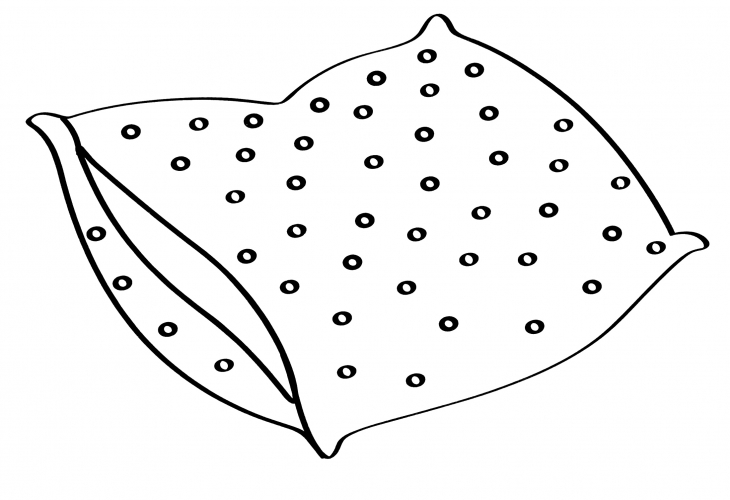 Soft pillow coloring page