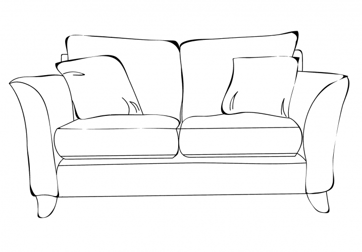 Fancy sofa coloring page