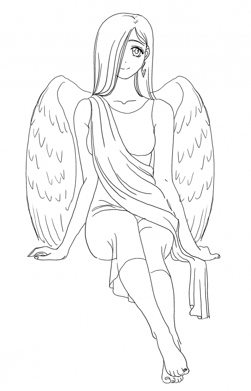 Good angel coloring page