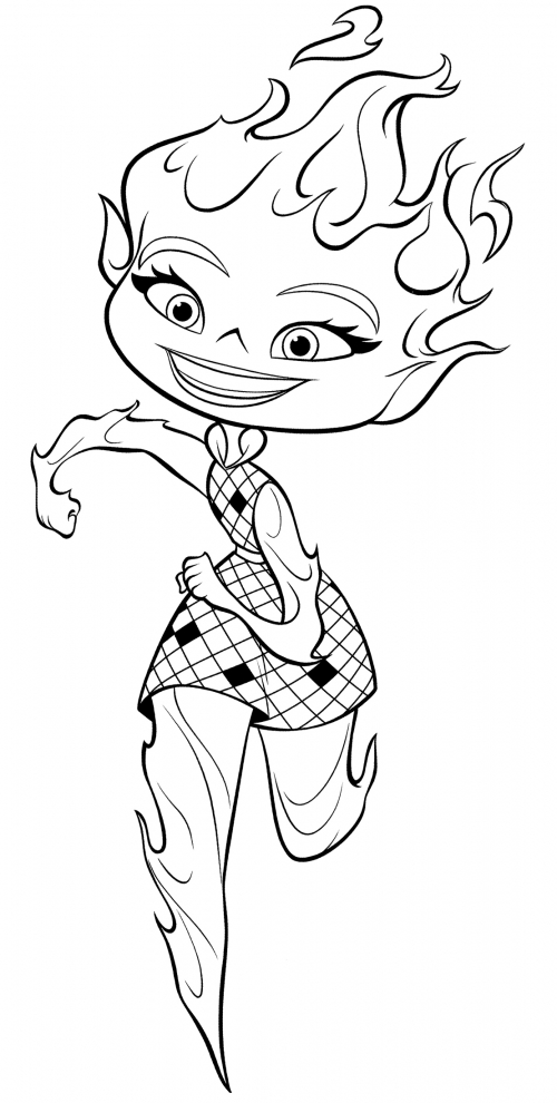 Running Ember coloring page