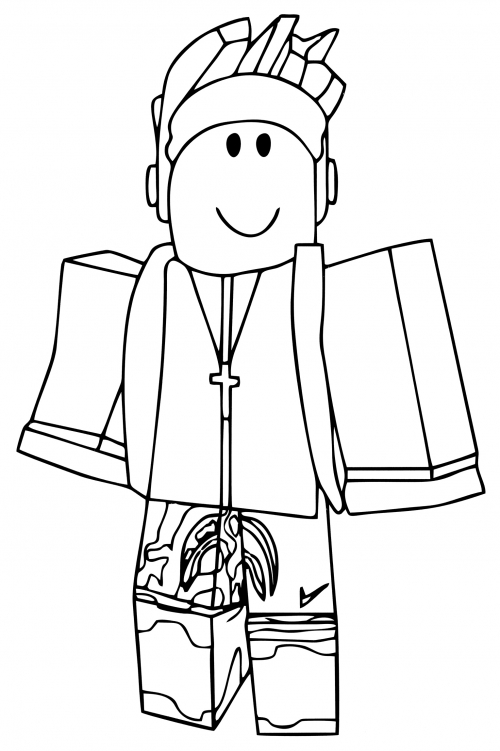 Bacon in a priest skin coloring page