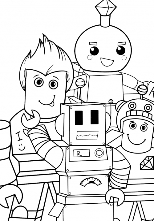 Robolox Company coloring page