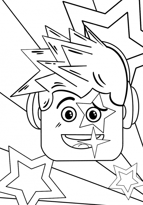 Rock star skin coloring page