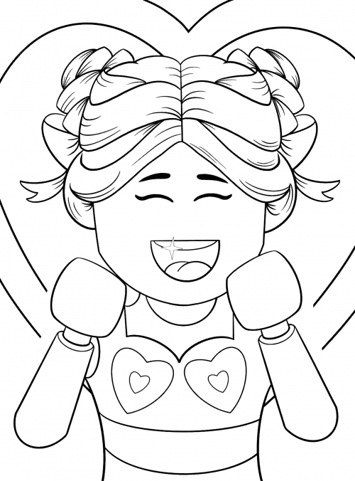 Beautiful character coloring page