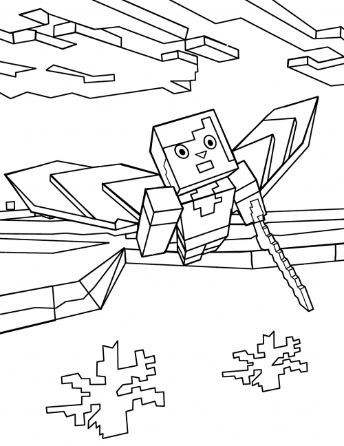 Alexa's flying eliters coloring page