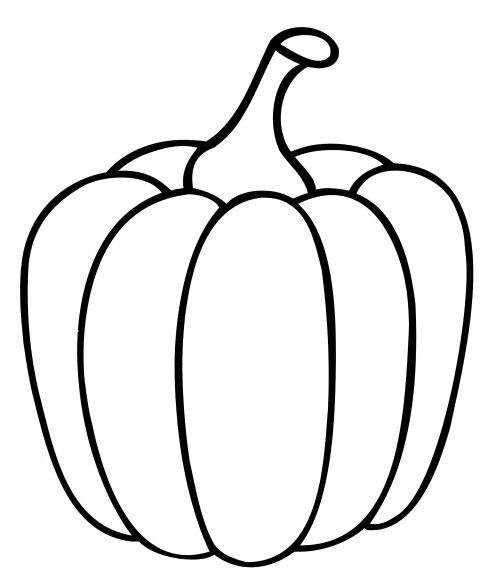 Ripe pepper coloring page
