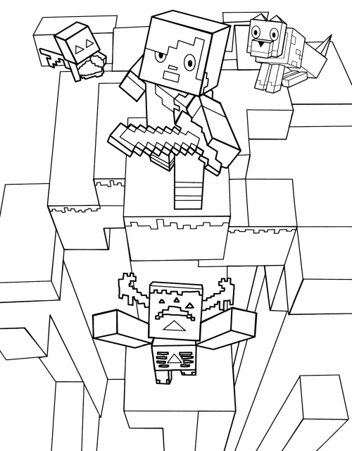 Alexa and Warden coloring page