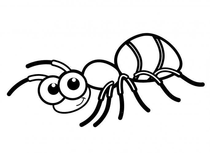 Brown ant coloring page