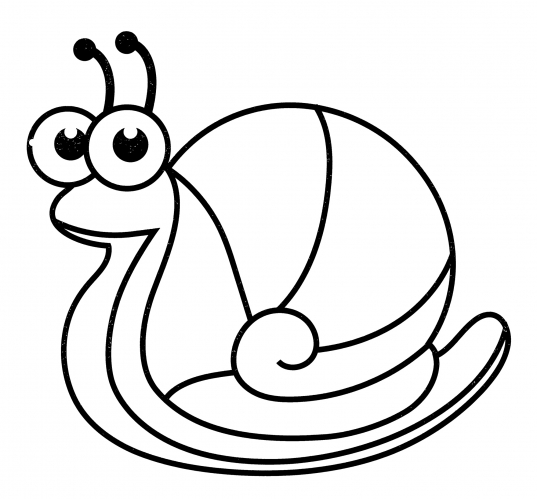 Ordinary snail coloring page