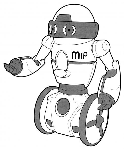 Robot Mip coloring page