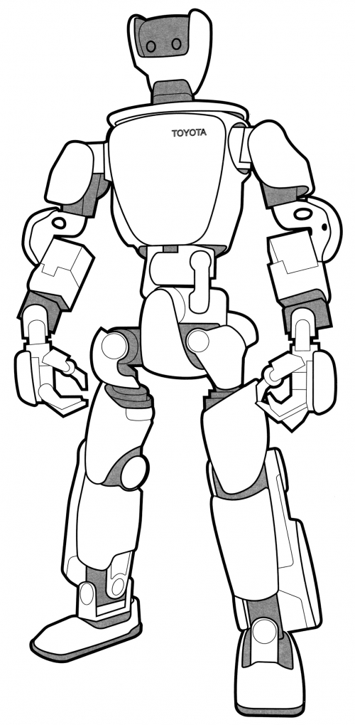 Robot Toyota coloring page