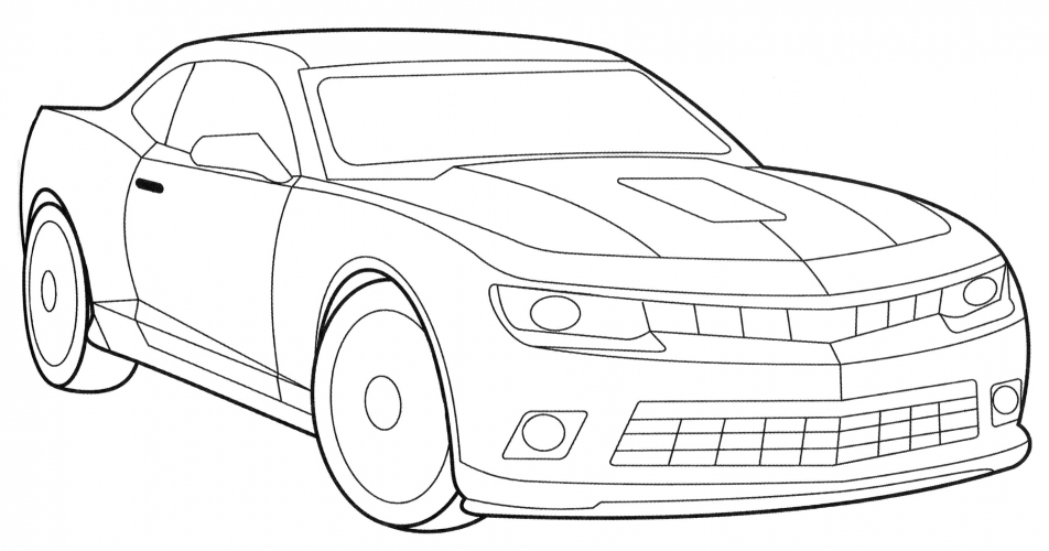 Chevrolet Camaro 2011 coloring page