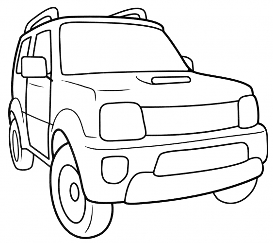 Suzuki Jimny coloring page