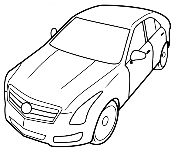 Cadillac ATS coloring page