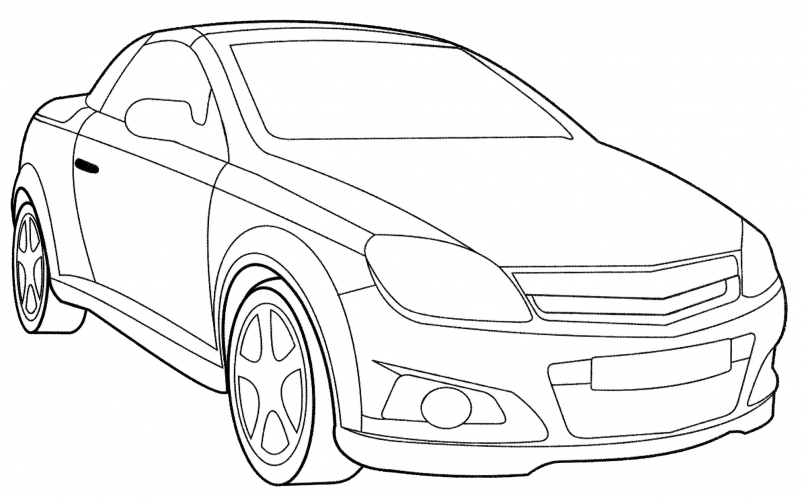 Opel Astra coloring page