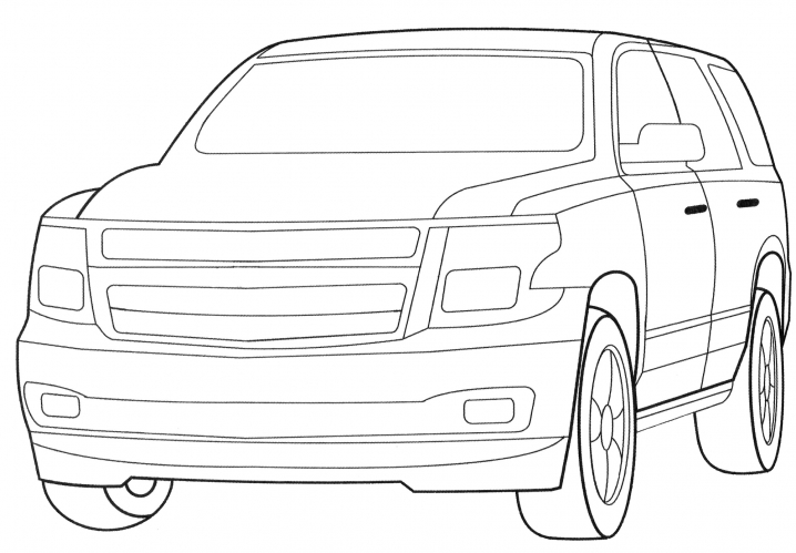 Cadillac Escalade coloring page