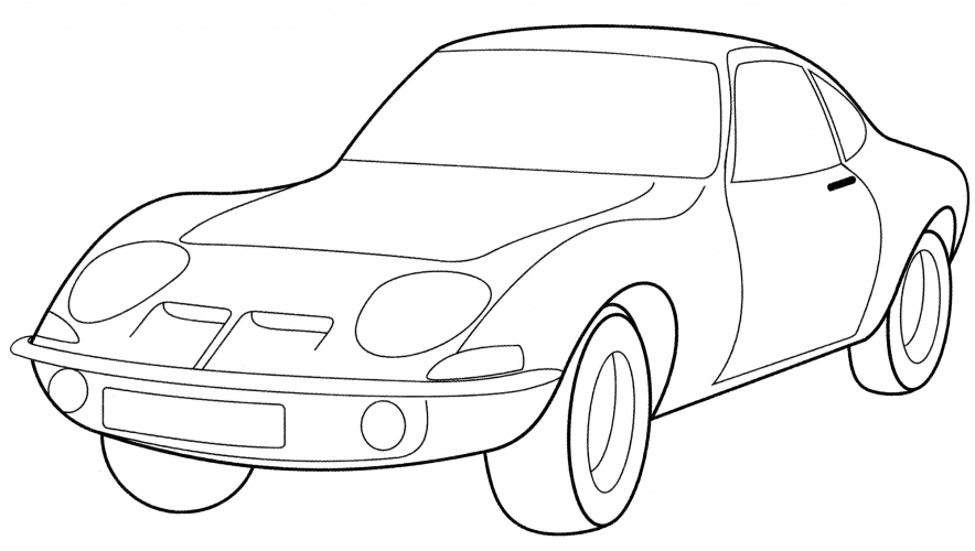 Old Opel coloring page