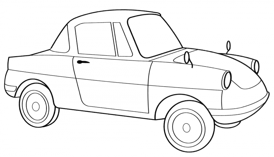 Mazda R360 Coupe coloring page