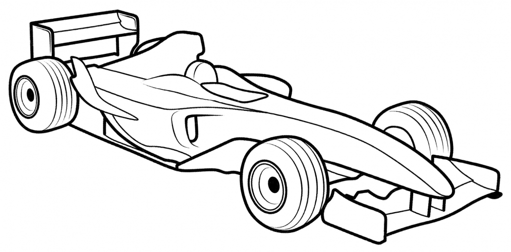 Ferrari F-1 coloring page