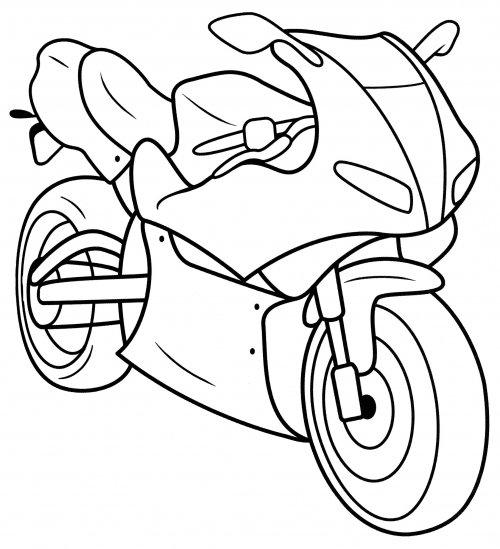 Kawasaki Ninja coloring page