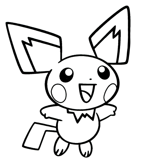 Baby Pichu coloring page