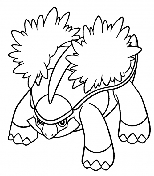 Pokemon Grotle coloring page