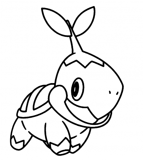 Pokemon Turtwig coloring page