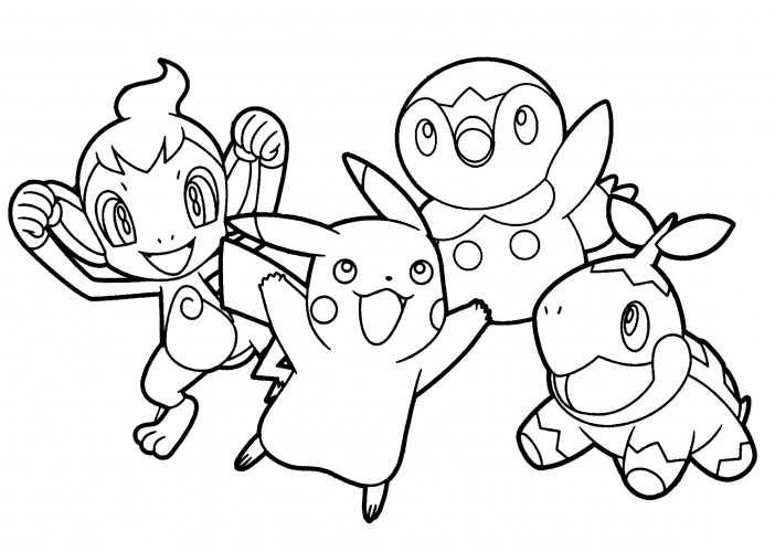Funny Pokemon coloring page