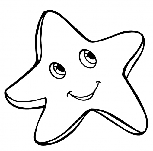 Wonderful starfish coloring page