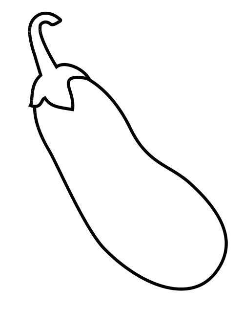 Useful aubergine coloring page