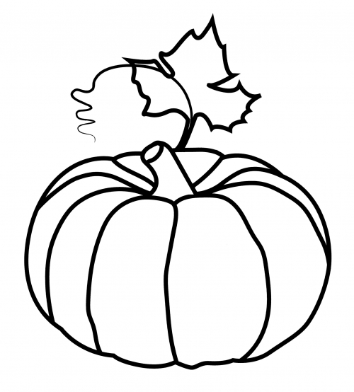 Pouring pumpkin coloring page