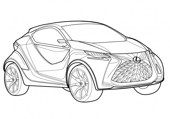 Lexus LF-SA Concept coloring page