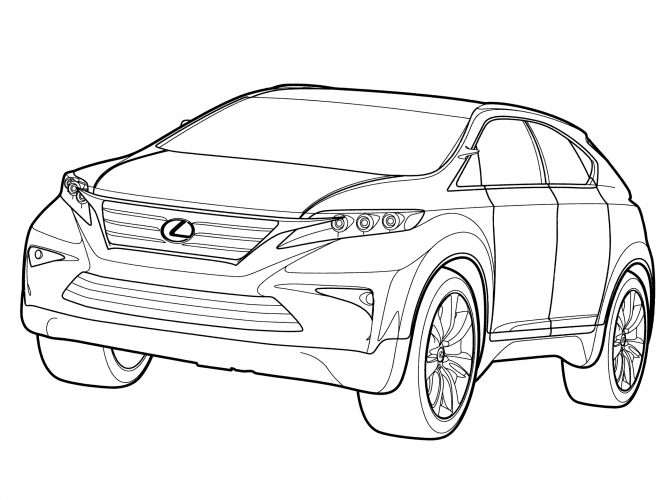 Lexus LF-XH Concept coloring page