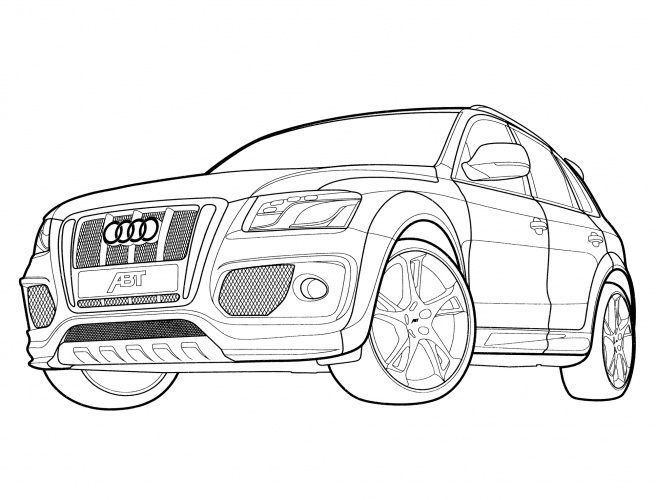 Audi Q5 (ABT) coloring page