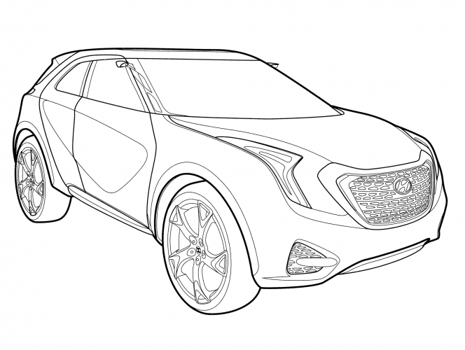 Hyundai Curb Concept coloring page