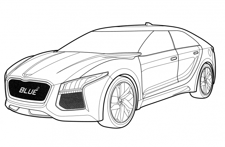 Hyundai HND-6 coloring page