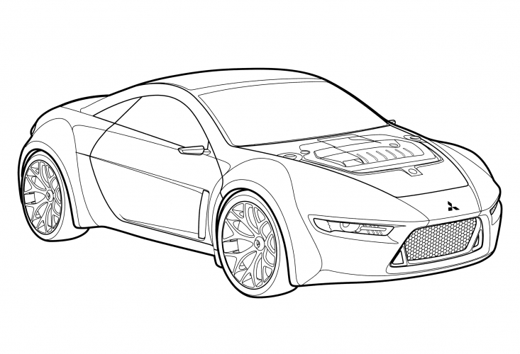Mitsubishi RA Concept coloring page