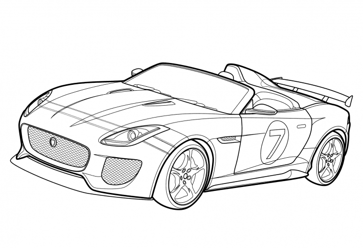 Jaguar Project 7 coloring page