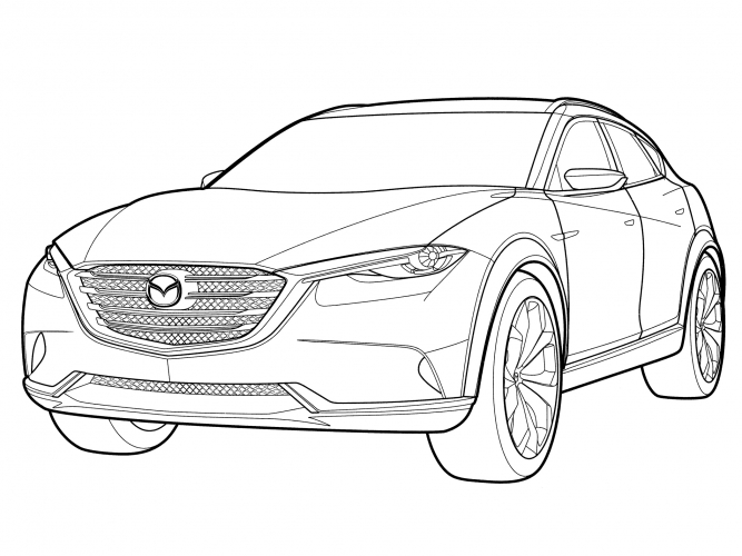 Mazda Koeru coloring page