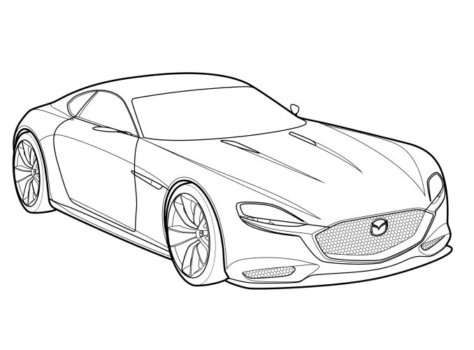 Mazda RX-Vision coloring page