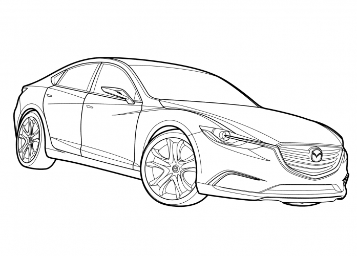 Mazda Takeri coloring page