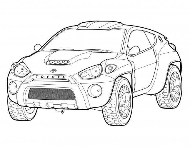Toyota RSC Concept coloring page