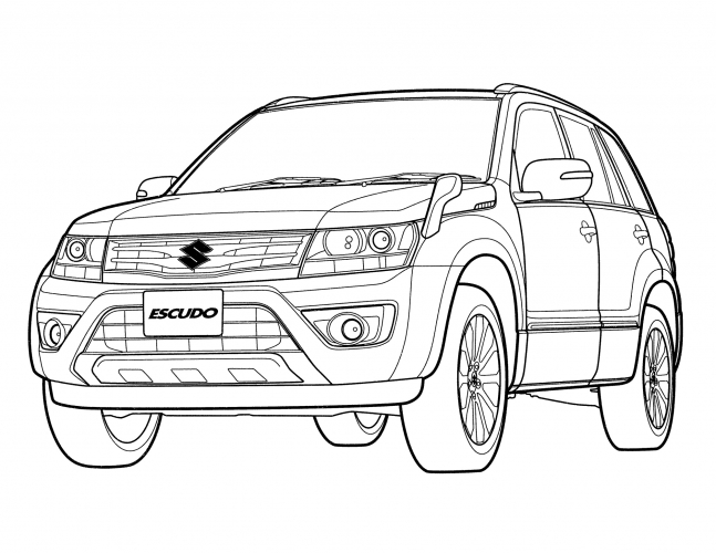 Suzuki Grand Vitara coloring page