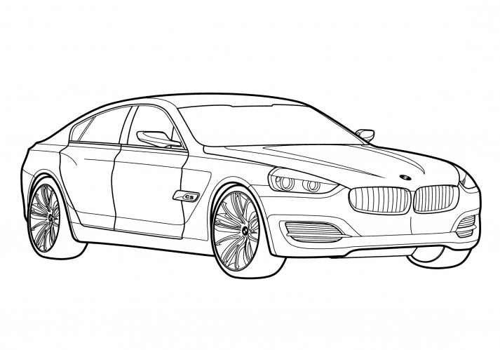 BMW Concept CS coloring page