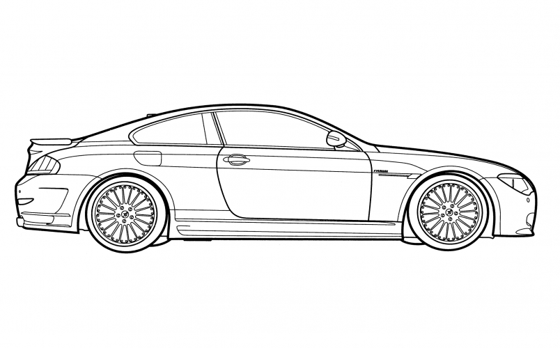 BMW  6 Series coloring page