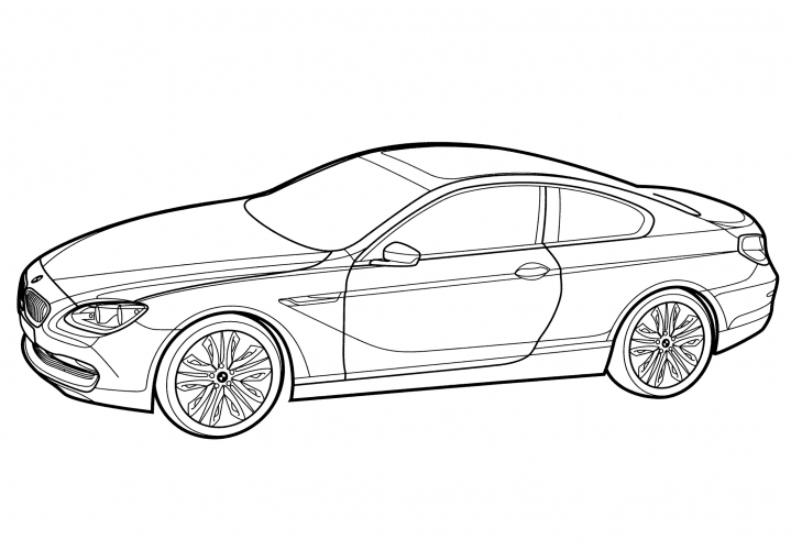 BMW Concept 6 Series Coupe coloring page