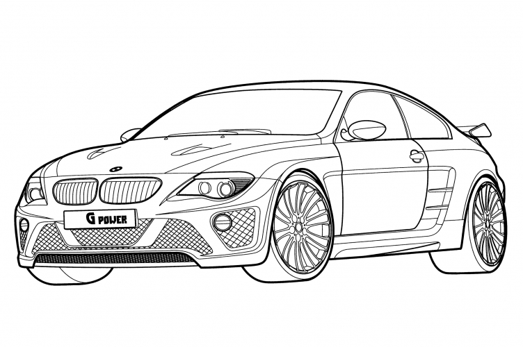 G-Power M6 Hurricane CS coloring page