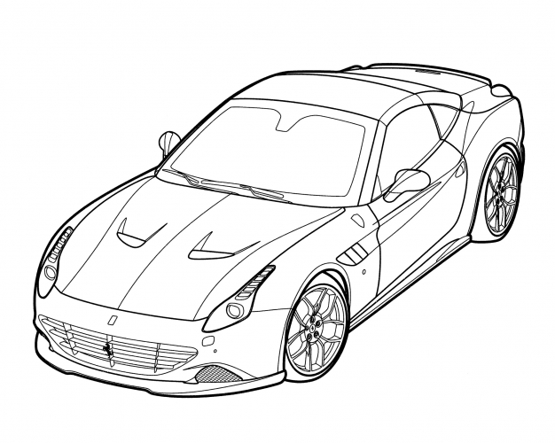 Novitec Rosso Ferrari California T coloring page