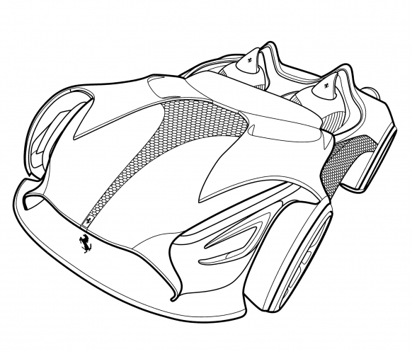 Ferrari Millenio coloring page