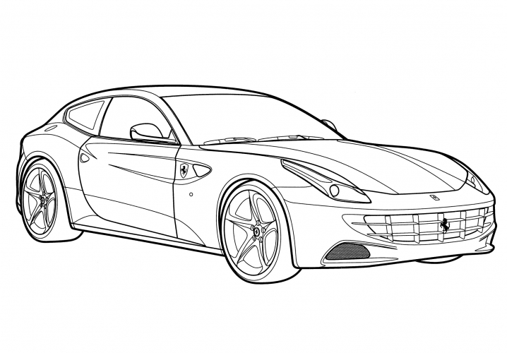 Ferrari FF coloring page